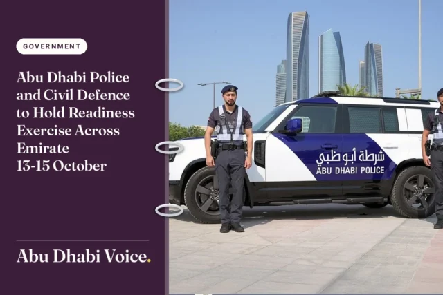 Abu Dhabi Police and Civil Defence to Hold Readiness Exercise Across Emirate 13‑15 October