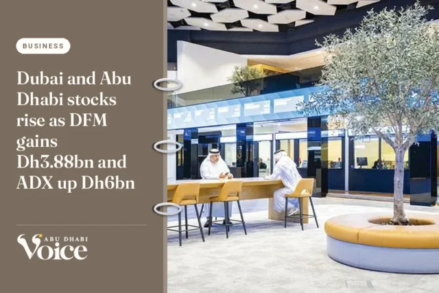 Dubai and Abu Dhabi stocks rise as DFM gains Dh3.88bn and ADX up Dh6bn