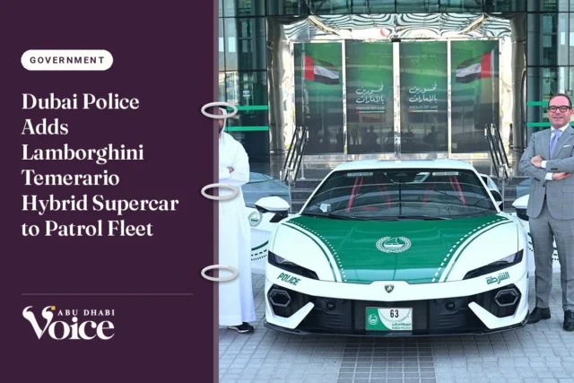 Dubai Police Adds Lamborghini Temerario Hybrid Supercar to Patrol Fleet
