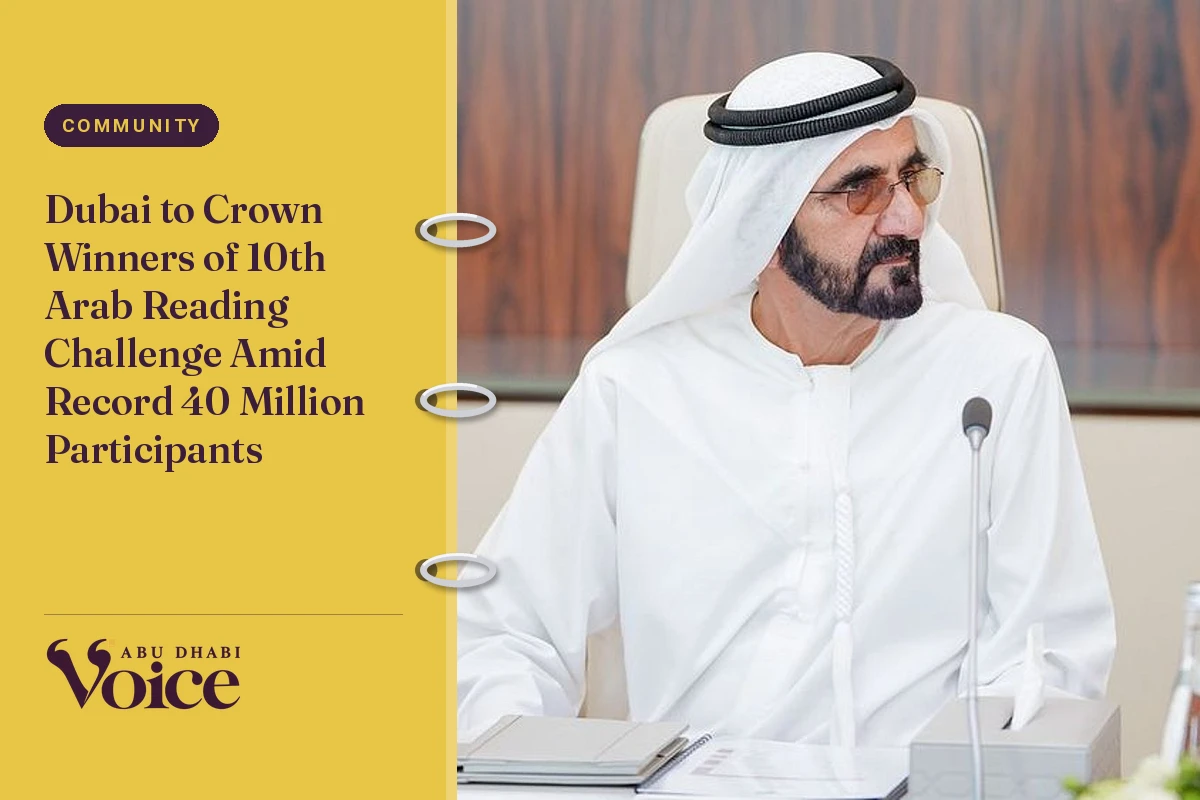 Dubai to Crown Winners of 10th Arab Reading Challenge Amid Record 40 Million Participants