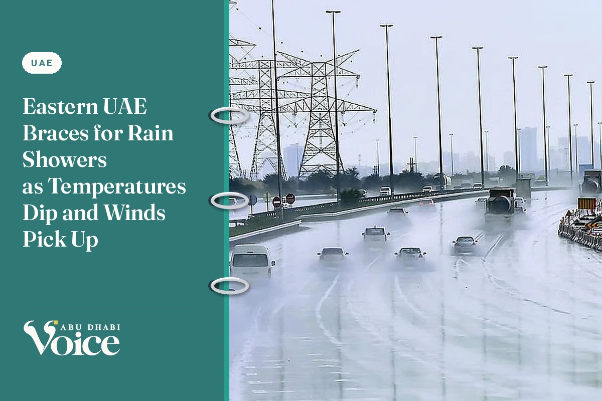 Eastern UAE Braces for Rain Showers as Temperatures Dip and Winds Pick Up