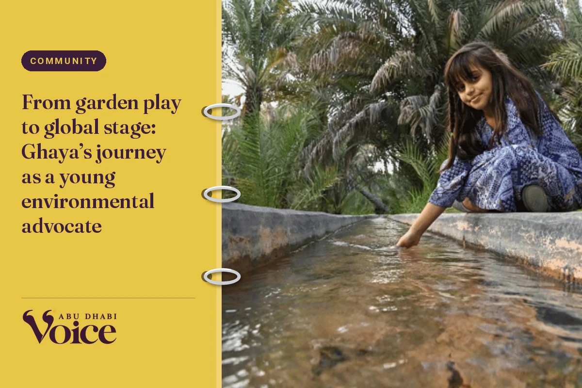 From garden play to global stage: Ghaya’s journey as a young environmental advocate