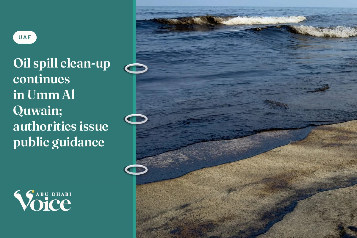 Oil spill clean-up continues in Umm Al Quwain; authorities issue public guidance