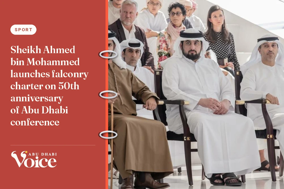 Sheikh Ahmed bin Mohammed launches falconry charter on 50th anniversary of Abu Dhabi conference
