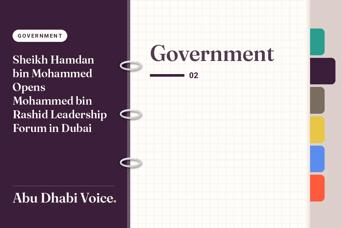 Sheikh Hamdan bin Mohammed Opens Mohammed bin Rashid Leadership Forum in Dubai