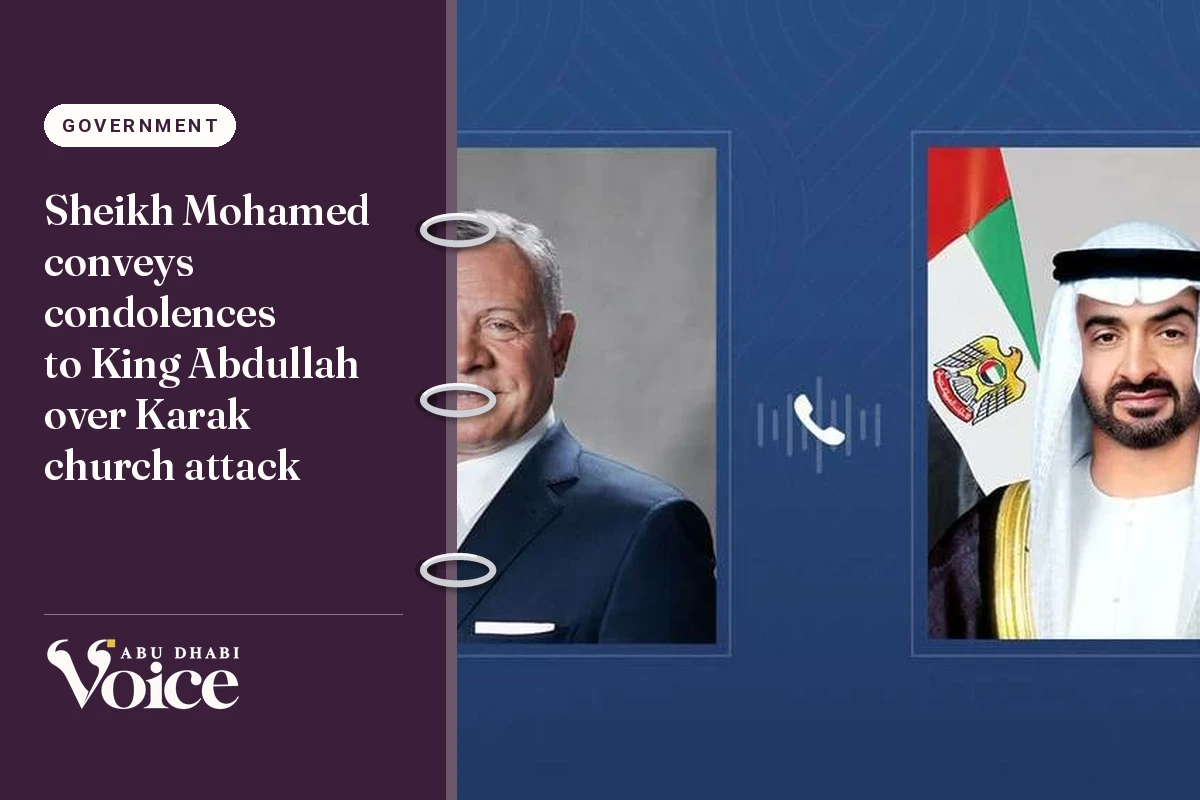 Sheikh Mohamed conveys condolences to King Abdullah over Karak church attack