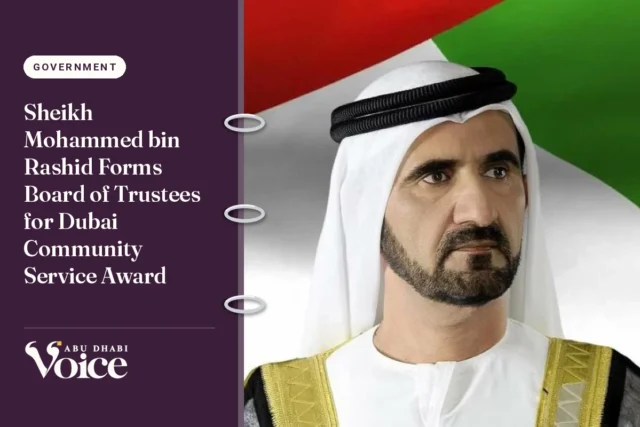 Sheikh Mohammed bin Rashid Forms Board of Trustees for Dubai Community Service Award