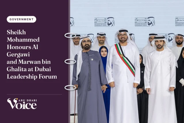 Sheikh Mohammed Honours Al Gergawi and Marwan bin Ghalita at Dubai Leadership Forum