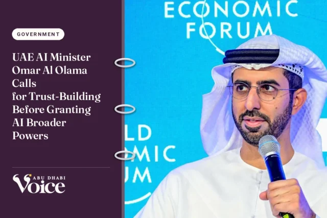 UAE AI Minister Omar Al Olama Calls for Trust-Building Before Granting AI Broader Powers