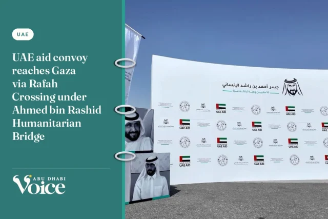 UAE aid convoy reaches Gaza via Rafah Crossing under Ahmed bin Rashid Humanitarian Bridge