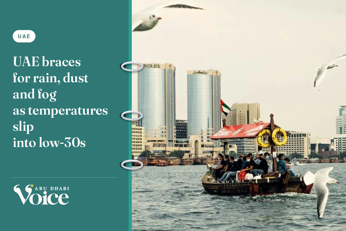 UAE braces for rain, dust and fog as temperatures slip into low-30s