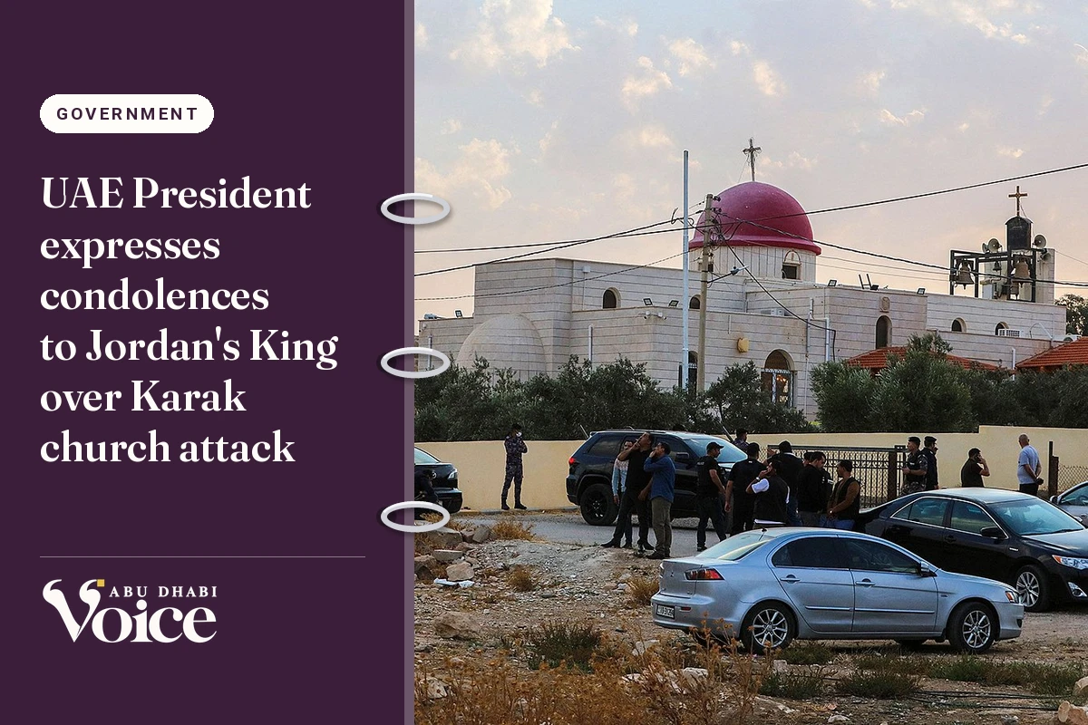 UAE President expresses condolences to Jordan's King over Karak church attack