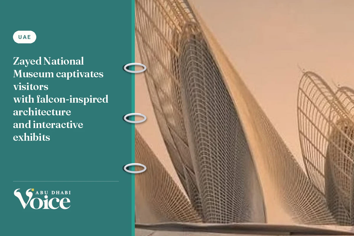 Zayed National Museum captivates visitors with falcon-inspired architecture and interactive exhibits